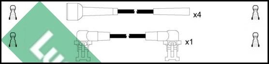 LUCAS LUC4236 - Ignition Cable Kit autospares.lv