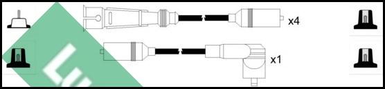 LUCAS LUC5046 - Ignition Cable Kit autospares.lv