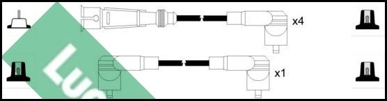 LUCAS LUC5041 - Ignition Cable Kit autospares.lv