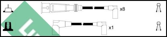 LUCAS LUC5042 - Ignition Cable Kit autospares.lv