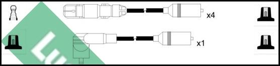 LUCAS LUC5000 - Ignition Cable Kit autospares.lv