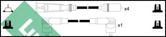 LUCAS LUC5001 - Ignition Cable Kit autospares.lv