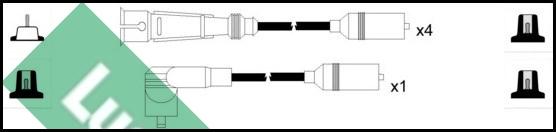 LUCAS LUC5002 - Ignition Cable Kit autospares.lv