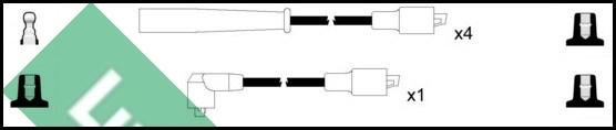 LUCAS LUC7453 - Ignition Cable Kit autospares.lv