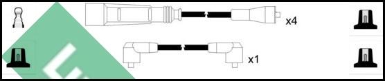 LUCAS LUC7038 - Ignition Cable Kit autospares.lv