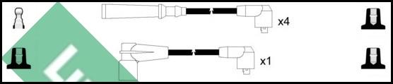 LUCAS LUC7141 - Ignition Cable Kit autospares.lv