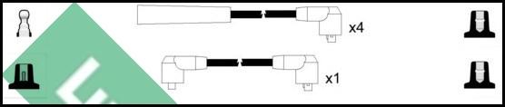 LUCAS LUC7343 - Ignition Cable Kit autospares.lv