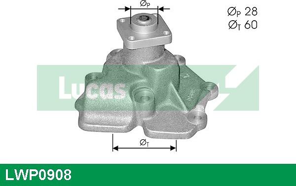 LUCAS LWP0908 - Water Pump autospares.lv