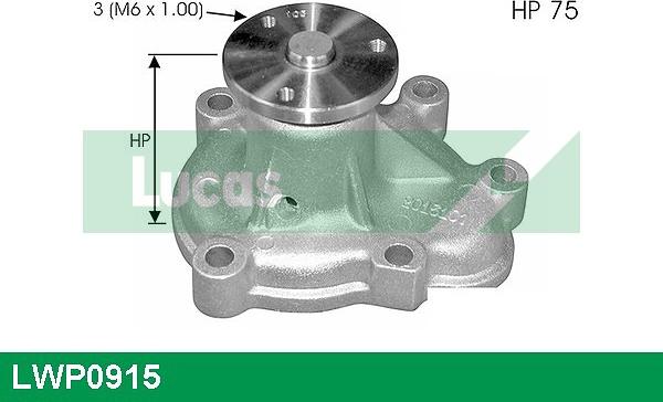 LUCAS LWP0915 - Water Pump autospares.lv