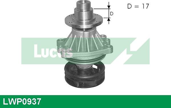 LUCAS LWP0937 - Water Pump autospares.lv