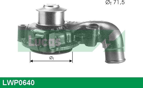 LUCAS LWP0640 - Water Pump autospares.lv