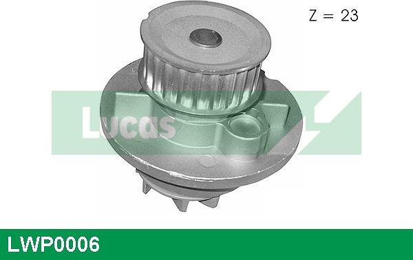 LUCAS LWP0006 - Water Pump autospares.lv