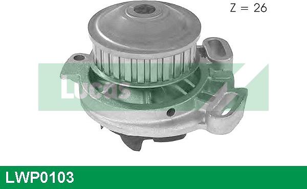 LUCAS LWP0103 - Water Pump autospares.lv