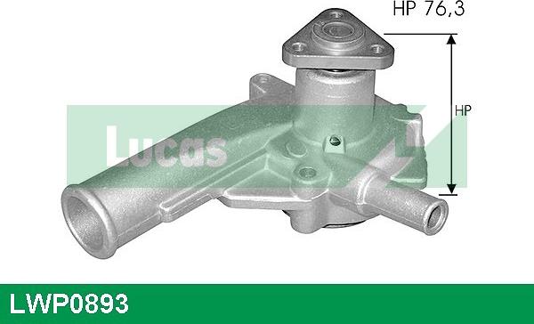 LUCAS LWP0893 - Water Pump autospares.lv