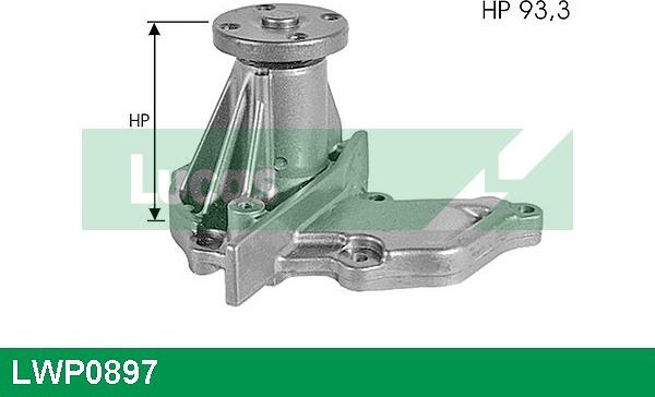 LUCAS LWP0897 - Water Pump autospares.lv