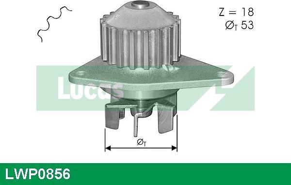 LUCAS LWP0856 - Water Pump autospares.lv