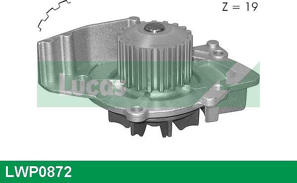 LUCAS LWP0872 - Water Pump autospares.lv