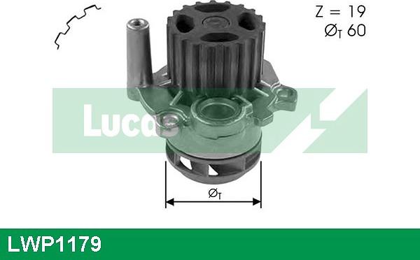 LUCAS LWP1179 - Water Pump autospares.lv