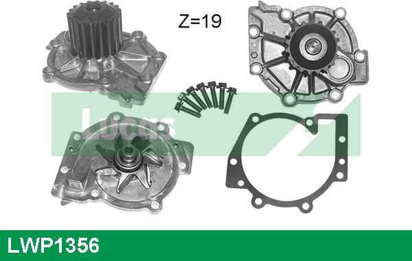 LUCAS LWP1356 - Water Pump autospares.lv