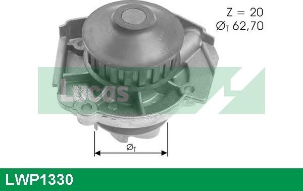 LUCAS LWP1330 - Water Pump autospares.lv