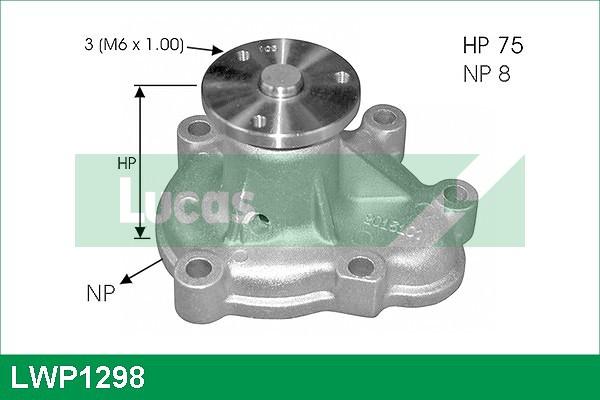 LUCAS LWP1298 - Water Pump autospares.lv