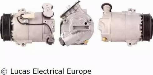 Lucas Electrical ACP617 - Compressor, air conditioning autospares.lv