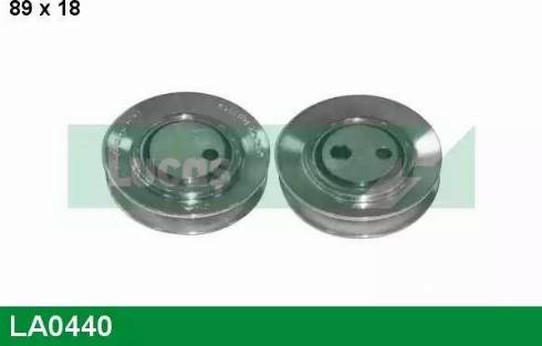 Lucas Engine Drive LA0440 - Pulley, v-ribbed belt autospares.lv