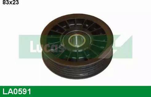 Lucas Engine Drive LA0591 - Pulley, v-ribbed belt autospares.lv