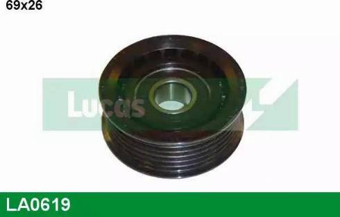 Lucas Engine Drive LA0619 - Pulley, v-ribbed belt autospares.lv