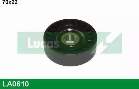 Lucas Engine Drive LA0610 - Pulley, v-ribbed belt autospares.lv