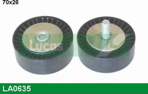 Lucas Engine Drive LA0635 - Pulley, v-ribbed belt autospares.lv