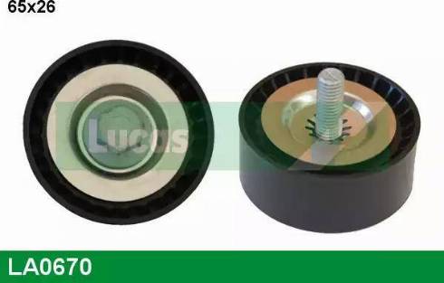 Lucas Engine Drive LA0670 - Pulley, v-ribbed belt autospares.lv