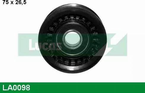 Lucas Engine Drive LA0098 - Pulley, v-ribbed belt autospares.lv