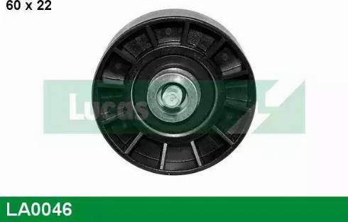 Lucas Engine Drive LA0046 - Pulley, v-ribbed belt autospares.lv