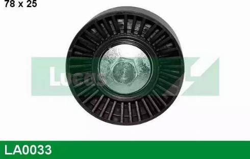 Lucas Engine Drive LA0033 - Pulley, v-ribbed belt autospares.lv