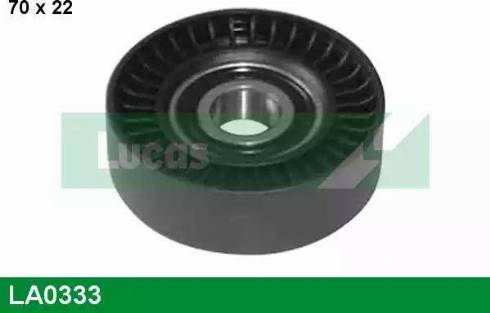 Lucas Engine Drive LA0333 - Pulley, v-ribbed belt autospares.lv