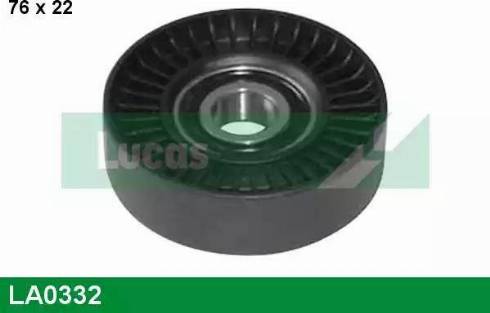 Lucas Engine Drive LA0332 - Pulley, v-ribbed belt autospares.lv