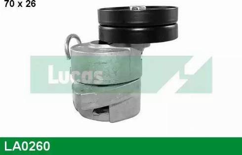 Lucas Engine Drive LA0260 - Belt Tensioner, v-ribbed belt autospares.lv