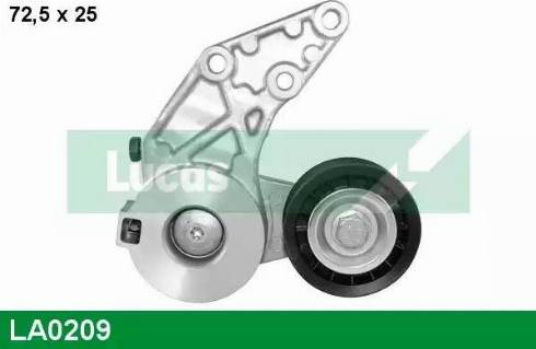 Lucas Engine Drive LA0209 - Deflection / Guide Pulley, timing belt autospares.lv