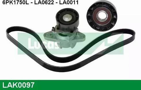 Lucas Engine Drive LAK0097 - V-Ribbed Belt Set autospares.lv