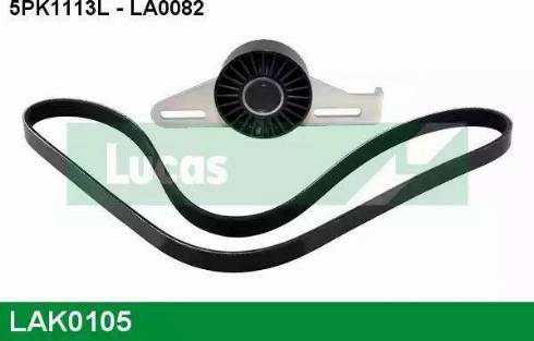 Lucas Engine Drive LAK0105 - V-Ribbed Belt Set autospares.lv