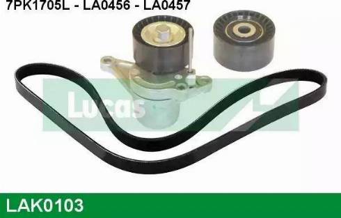 Lucas Engine Drive LAK0103 - V-Ribbed Belt Set autospares.lv