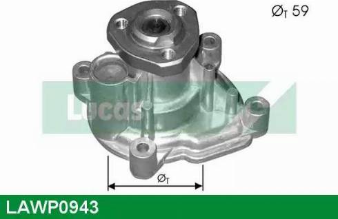 Lucas Engine Drive LAWP0943 - Water Pump autospares.lv
