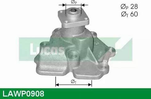 Lucas Engine Drive LAWP0908 - Water Pump autospares.lv