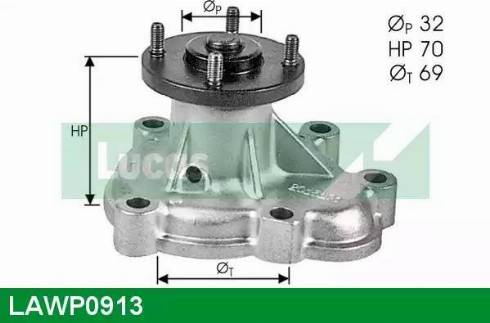 Lucas Engine Drive LAWP0913 - Water Pump autospares.lv