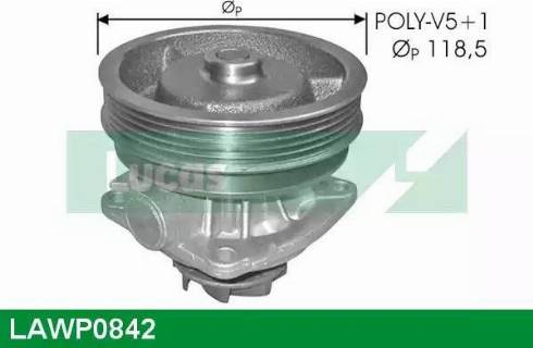 Lucas Engine Drive LAWP0842 - Water Pump autospares.lv