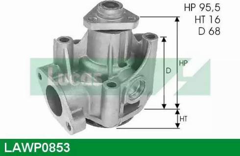 Lucas Engine Drive LAWP0853 - Water Pump autospares.lv