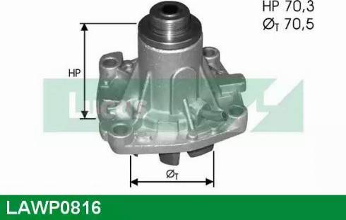 Lucas Engine Drive LAWP0816 - Water Pump autospares.lv