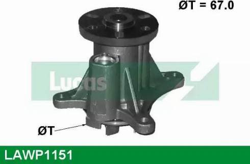 Lucas Engine Drive LAWP1151 - Water Pump autospares.lv