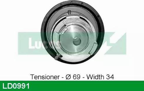 Lucas Engine Drive LD0991 - Tensioner Pulley, timing belt autospares.lv